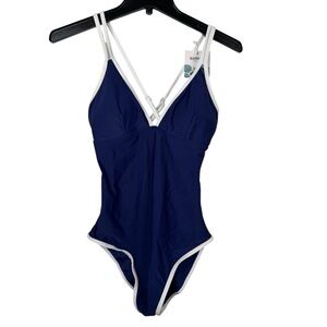 B2PRITY Blue & White One Piece Swimsuit